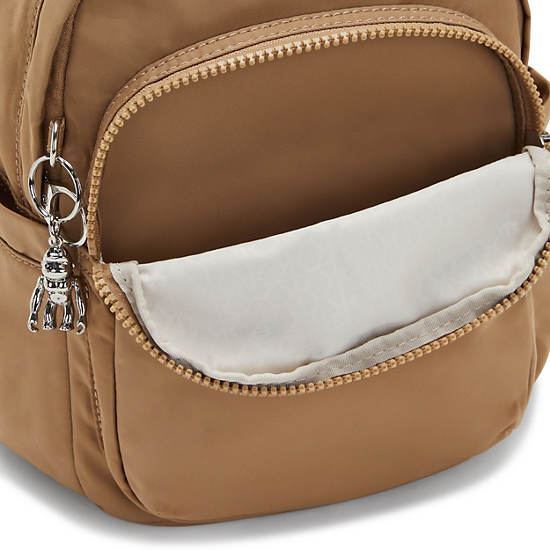 Kipling Delia Mini Backpacks Soft Almond | AU 1566KO